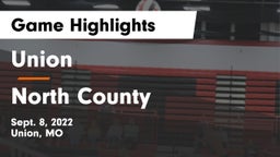 Union  vs North County  Game Highlights - Sept. 8, 2022