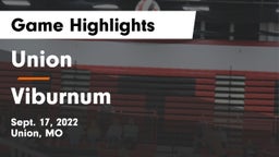Union  vs Viburnum Game Highlights - Sept. 17, 2022