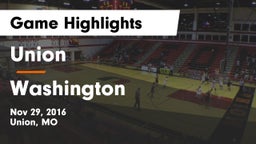 Union  vs Washington  Game Highlights - Nov 29, 2016