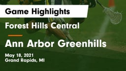 Forest Hills Central  vs Ann Arbor Greenhills Game Highlights - May 18, 2021