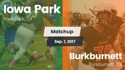 Matchup: Iowa Park High vs. Burkburnett  2017
