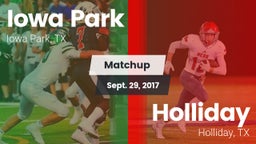 Matchup: Iowa Park High vs. Holliday  2017