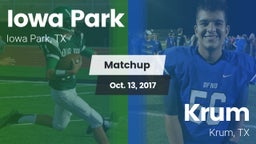 Matchup: Iowa Park High vs. Krum  2017
