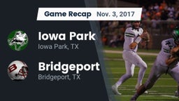Recap: Iowa Park  vs. Bridgeport  2017