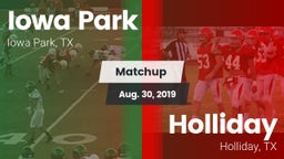 Matchup: Iowa Park High vs. Holliday  2019