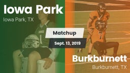 Matchup: Iowa Park High vs. Burkburnett  2019