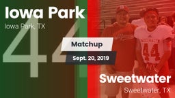Matchup: Iowa Park High vs. Sweetwater  2019