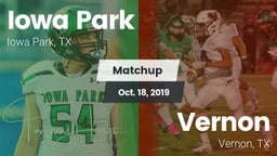 Matchup: Iowa Park High vs. Vernon  2019