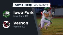 Recap: Iowa Park  vs. Vernon  2019
