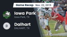 Recap: Iowa Park  vs. Dalhart  2019