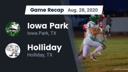 Recap: Iowa Park  vs. Holliday  2020