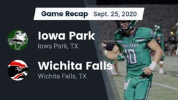 Recap: Iowa Park  vs. Wichita Falls  2020
