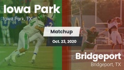Matchup: Iowa Park High vs. Bridgeport  2020