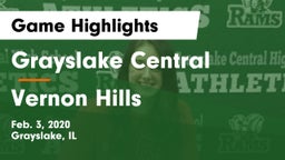 Grayslake Central  vs Vernon Hills  Game Highlights - Feb. 3, 2020