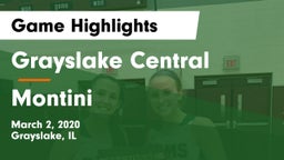 Grayslake Central  vs Montini  Game Highlights - March 2, 2020