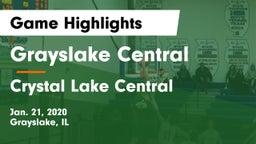 Grayslake Central  vs Crystal Lake Central  Game Highlights - Jan. 21, 2020