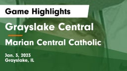 Grayslake Central  vs Marian Central Catholic  Game Highlights - Jan. 3, 2023
