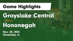 Grayslake Central  vs Hononegah  Game Highlights - Nov. 20, 2023