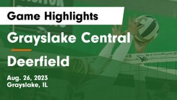 Grayslake Central  vs Deerfield  Game Highlights - Aug. 26, 2023