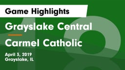 Grayslake Central  vs Carmel Catholic  Game Highlights - April 3, 2019