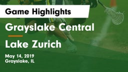 Grayslake Central  vs Lake Zurich  Game Highlights - May 14, 2019