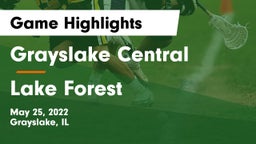 Grayslake Central  vs Lake Forest  Game Highlights - May 25, 2022