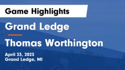 Grand Ledge  vs Thomas Worthington  Game Highlights - April 23, 2023