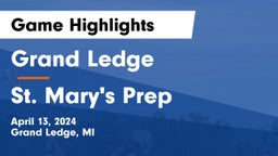Grand Ledge  vs St. Mary's Prep Game Highlights - April 13, 2024