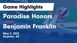 Paradise Honors  vs Benjamin Franklin  Game Highlights - May 3, 2023