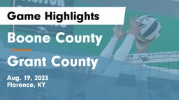 Boone County  vs Grant County Game Highlights - Aug. 19, 2023