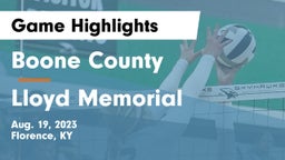 Boone County  vs Lloyd Memorial  Game Highlights - Aug. 19, 2023