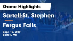 Sartell-St. Stephen  vs Fergus Falls Game Highlights - Sept. 10, 2019