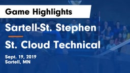 Sartell-St. Stephen  vs St. Cloud Technical  Game Highlights - Sept. 19, 2019