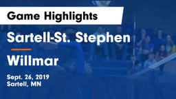 Sartell-St. Stephen  vs Willmar  Game Highlights - Sept. 26, 2019