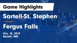 Sartell-St. Stephen  vs Fergus Falls Game Highlights - Oct. 10, 2019