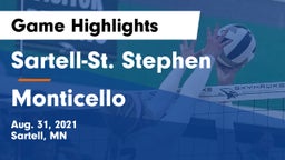 Sartell-St. Stephen  vs Monticello  Game Highlights - Aug. 31, 2021