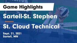 Sartell-St. Stephen  vs St. Cloud Technical  Game Highlights - Sept. 21, 2021