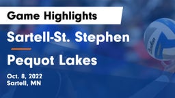 Sartell-St. Stephen  vs Pequot Lakes  Game Highlights - Oct. 8, 2022
