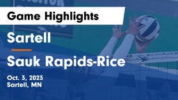 Sartell  vs Sauk Rapids-Rice  Game Highlights - Oct. 3, 2023