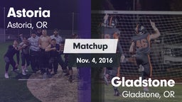 Matchup: Astoria  vs. Gladstone  2016