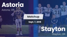 Matchup: Astoria  vs. Stayton  2018
