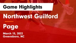 Northwest Guilford  vs Page Game Highlights - March 15, 2022