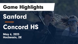 Sanford  vs Concord HS Game Highlights - May 6, 2023