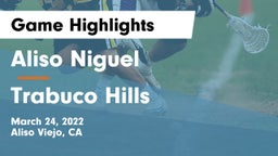 Aliso Niguel  vs Trabuco Hills Game Highlights - March 24, 2022