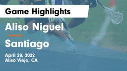Aliso Niguel  vs Santiago Game Highlights - April 28, 2022