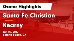 Santa Fe Christian  vs Kearny  Game Highlights - Jan 29, 2017