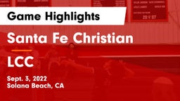 Santa Fe Christian  vs LCC Game Highlights - Sept. 3, 2022