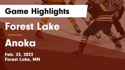 Forest Lake  vs Anoka  Game Highlights - Feb. 23, 2022