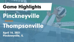 Pinckneyville  vs Thompsonville Game Highlights - April 14, 2021
