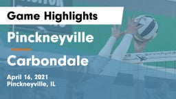 Pinckneyville  vs Carbondale Game Highlights - April 16, 2021